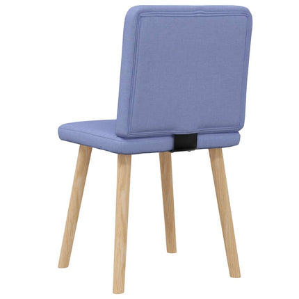Chaises à manger lot de 2 bleu jean tissu
