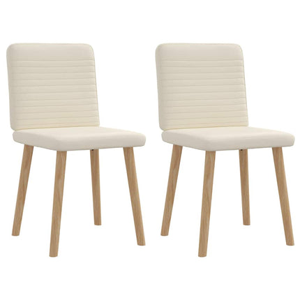 Chaises à manger lot de 2 Lin