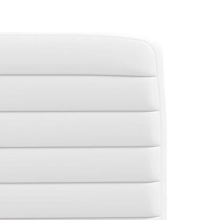 Chaises à manger lot de 2 blanc similicuir