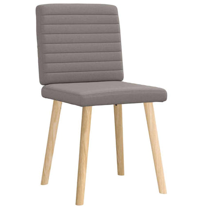 Chaises à manger lot de 2 taupe tissu