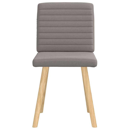 Chaises à manger lot de 2 taupe tissu