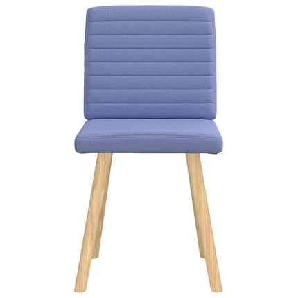 Chaises à manger lot de 2 bleu jean tissu