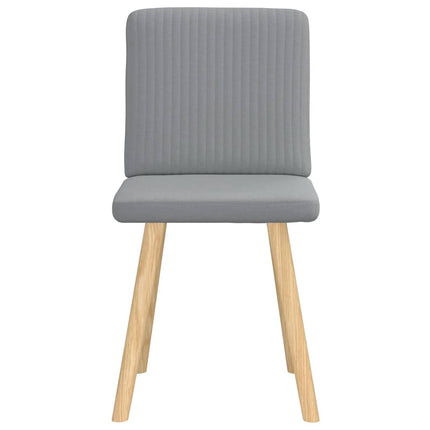 Chaises à manger lot de 2 gris clair tissu