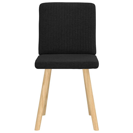 Chaises à manger lot de 2 noir tissu