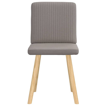 Chaises à manger lot de 2 taupe tissu