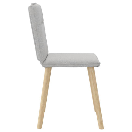 Chaises à manger lot de 2 gris nuage tissu