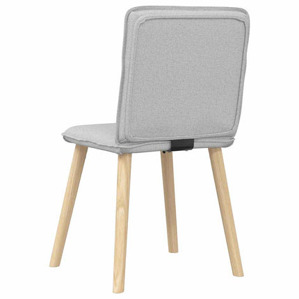 Chaises à manger lot de 2 gris nuage tissu