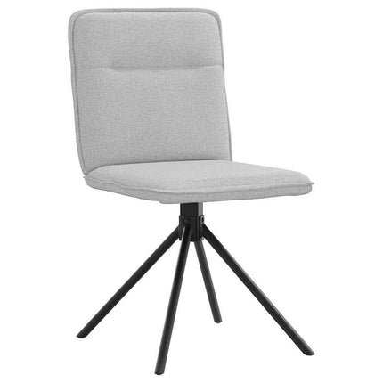 Chaises à manger lot de 2 gris nuage tissu