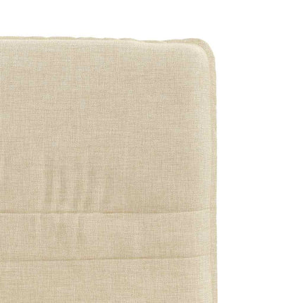 Chaises à manger lot de 2 crème tissu