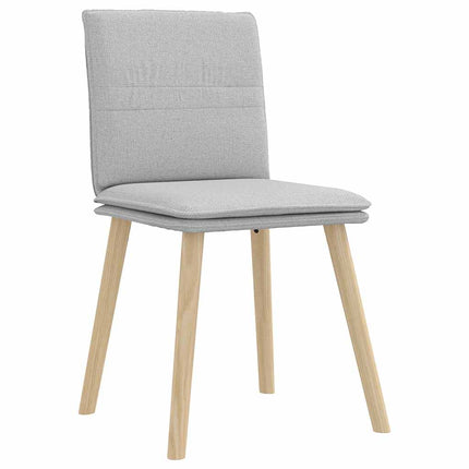 Chaises à manger lot de 2 gris nuage tissu