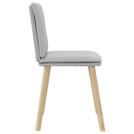 Chaises à manger lot de 2 gris nuage tissu