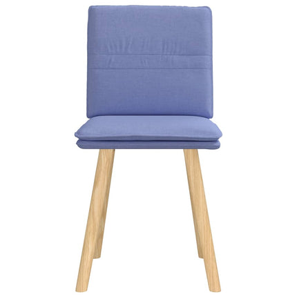 Chaises à manger lot de 2 bleu jean tissu