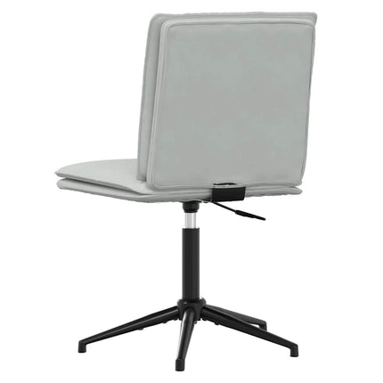 Chaise à manger Gris clair Velours