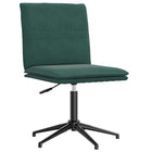 Chaise de salle à manger Vert foncé Velours