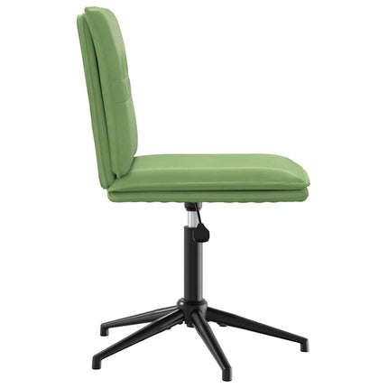 Chaise de salle à manger Vert clair Velours