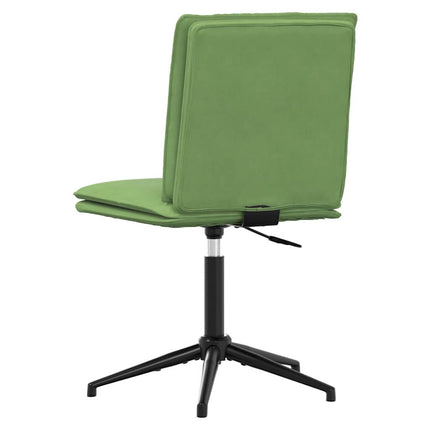 Chaise de salle à manger Vert clair Velours