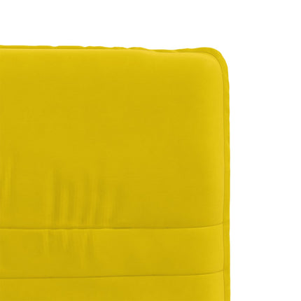 Chaise à manger Jaune Velours