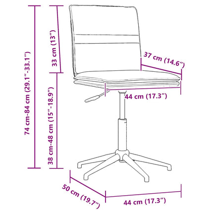 Chaise à manger Crème Velours