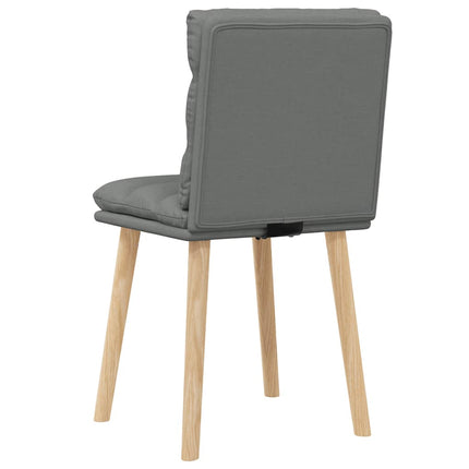 Chaises à manger lot de 2 gris foncé tissu
