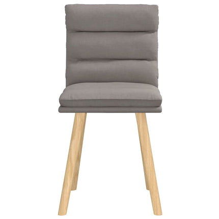 Chaises à manger lot de 2 taupe tissu