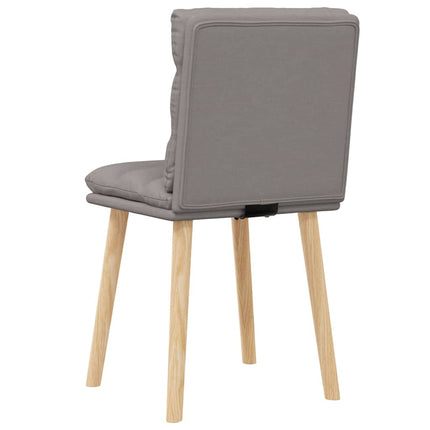 Chaises à manger lot de 2 taupe tissu