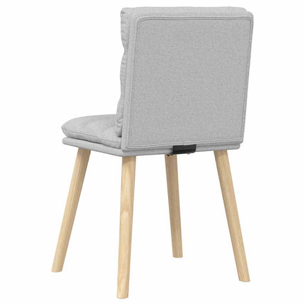 Chaises à manger lot de 2 gris nuage tissu