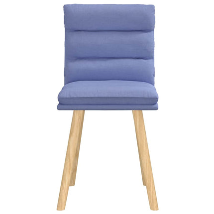 Chaises à manger lot de 2 bleu jean tissu