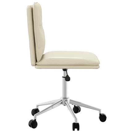 Chaise de salle à manger Crème Similicuir