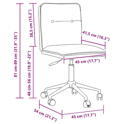 Chaise de salle à manger Noir Similicuir