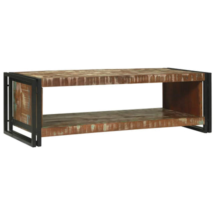 Table basse Marron 120 x 50 x 38 cm bois de récupération massif