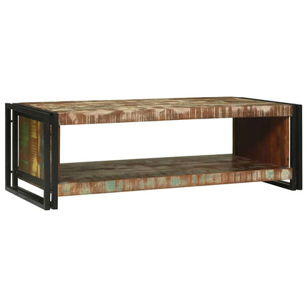 Table basse Marron 120 x 50 x 38 cm bois de récupération massif