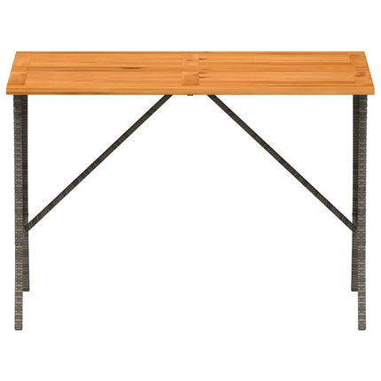 Table de jardin avec dessus en bois d'acacia gris 105x75x72 cm