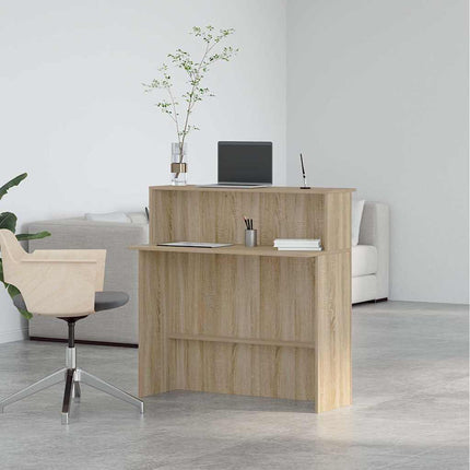 Bureau de réception Chêne Sonoma 100x50x103,5 cm Bois d'ingénierie