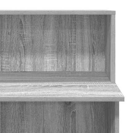 Bureau de réception sonoma gris 100x50x103,5 cm bois ingénierie