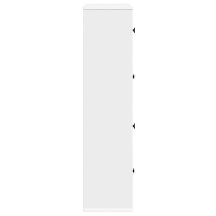 Bibliothèque blanc 60x24x101,5 cm bois d'ingénierie