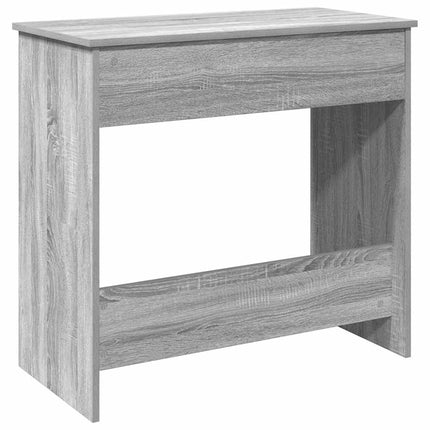 Bureau sonoma gris 80x40x75 cm bois d'ingénierie