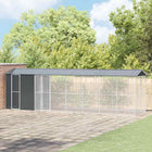 Cage pour oiseaux Anthracite 860 x 208 x 247 cm Acier galvanisé