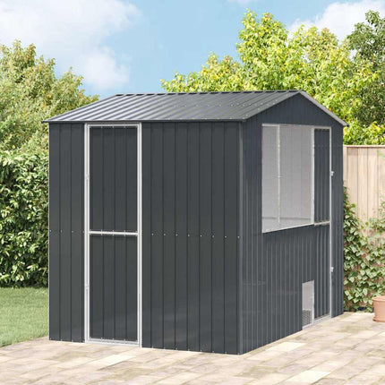 Cage pour oiseaux Anthracite 215 x 310 x 247 cm Acier galvanisé