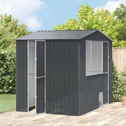 Cage pour oiseaux Anthracite 215 x 310 x 247 cm Acier galvanisé