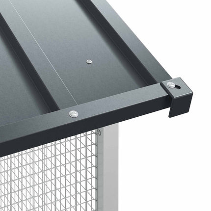 Cage pour oiseaux Anthracite 154 x 154 x 200 cm Acier galvanisé