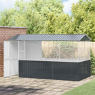 Cage pour oiseaux Anthracite 410 x 210 x 230 cm Acier galvanisé