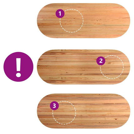 Table à manger marron clair bois de chêne massif ovale