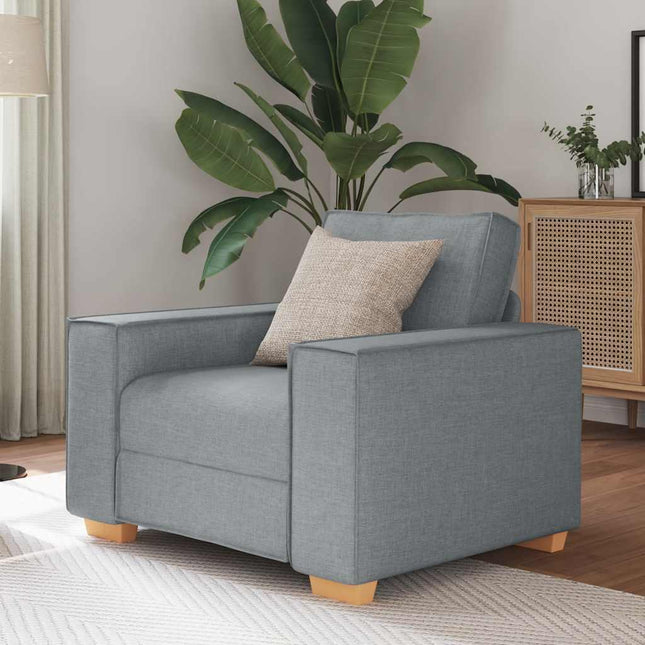 Canapé Fauteuil Gris Clair 60 cm Tissu