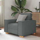 Canapé Fauteuil Gris Foncé 60 cm Tissu