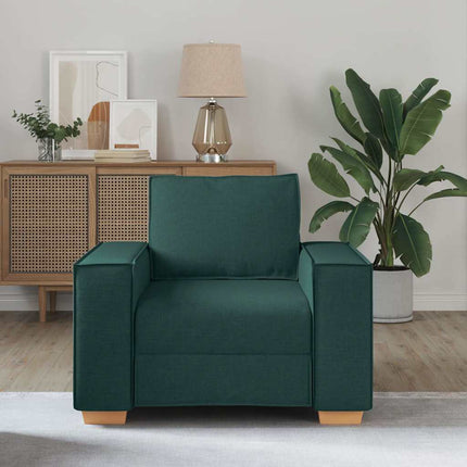 Canapé Fauteuil Vert Foncé 60 cm Tissu