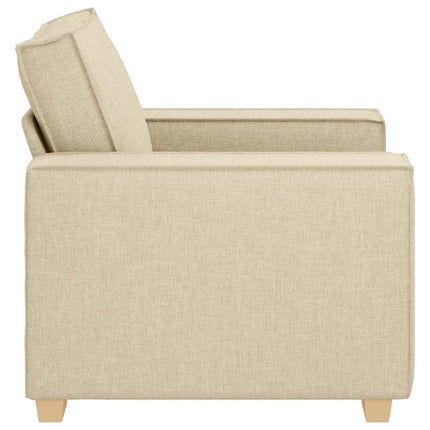 Canapé-chaise Crème 60 cm Tissu