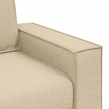 Canapé-chaise Crème 60 cm Tissu