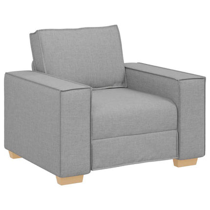 Canapé Fauteuil Gris Nuage 60 cm Tissu