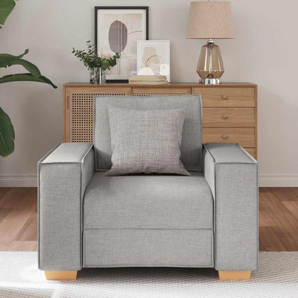 Canapé Fauteuil Gris Nuage 60 cm Tissu