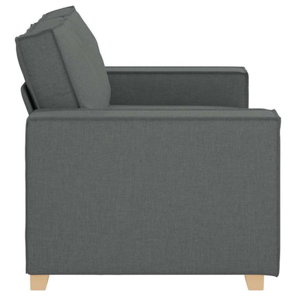 Canapé 2 places Gris foncé 120 cm Tissu